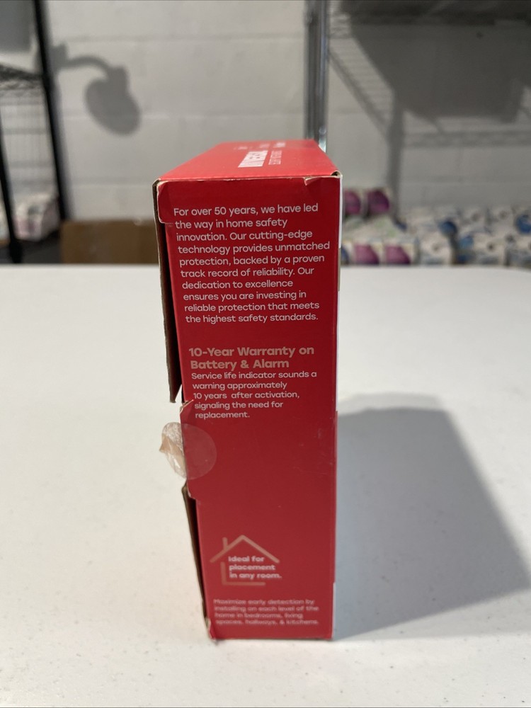 Hardwired and 10-Year Battery Backup Smoke Detector with Ionization Sensor