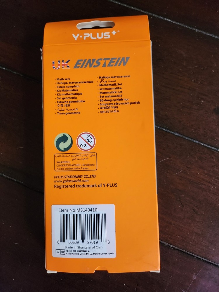 Y-PLUS Math Set with Einstein Design Mathematical Drawing Drafting Tools