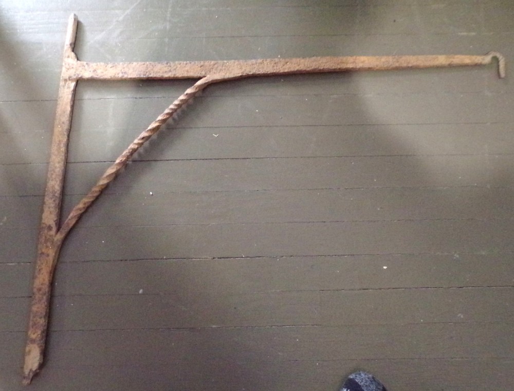 18th century fireplace crane fancy