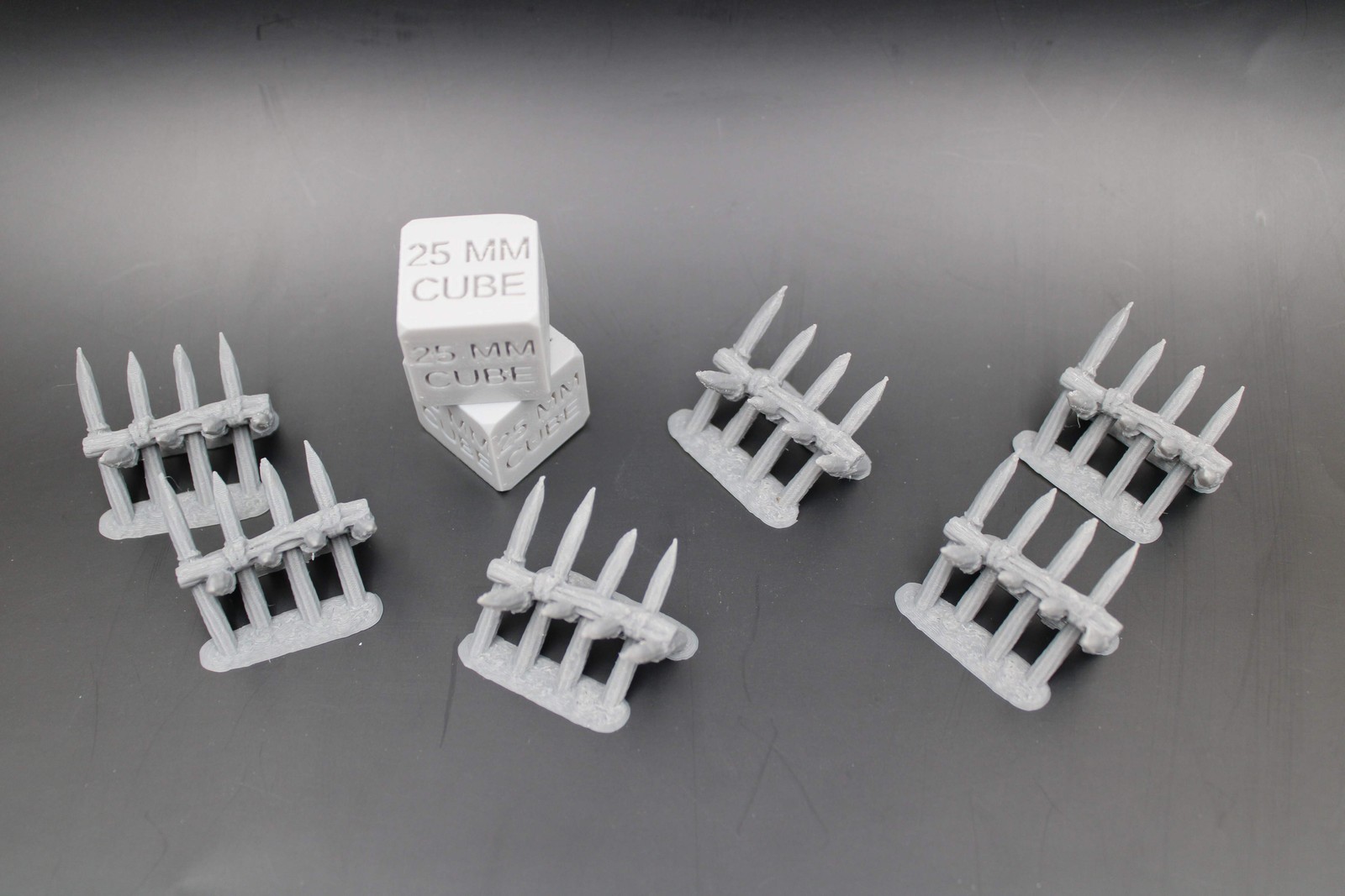 Tabletop Terrain Fantasy Spiked Barricade Scatter Set of 6 Ruin Dnd RPG wargame