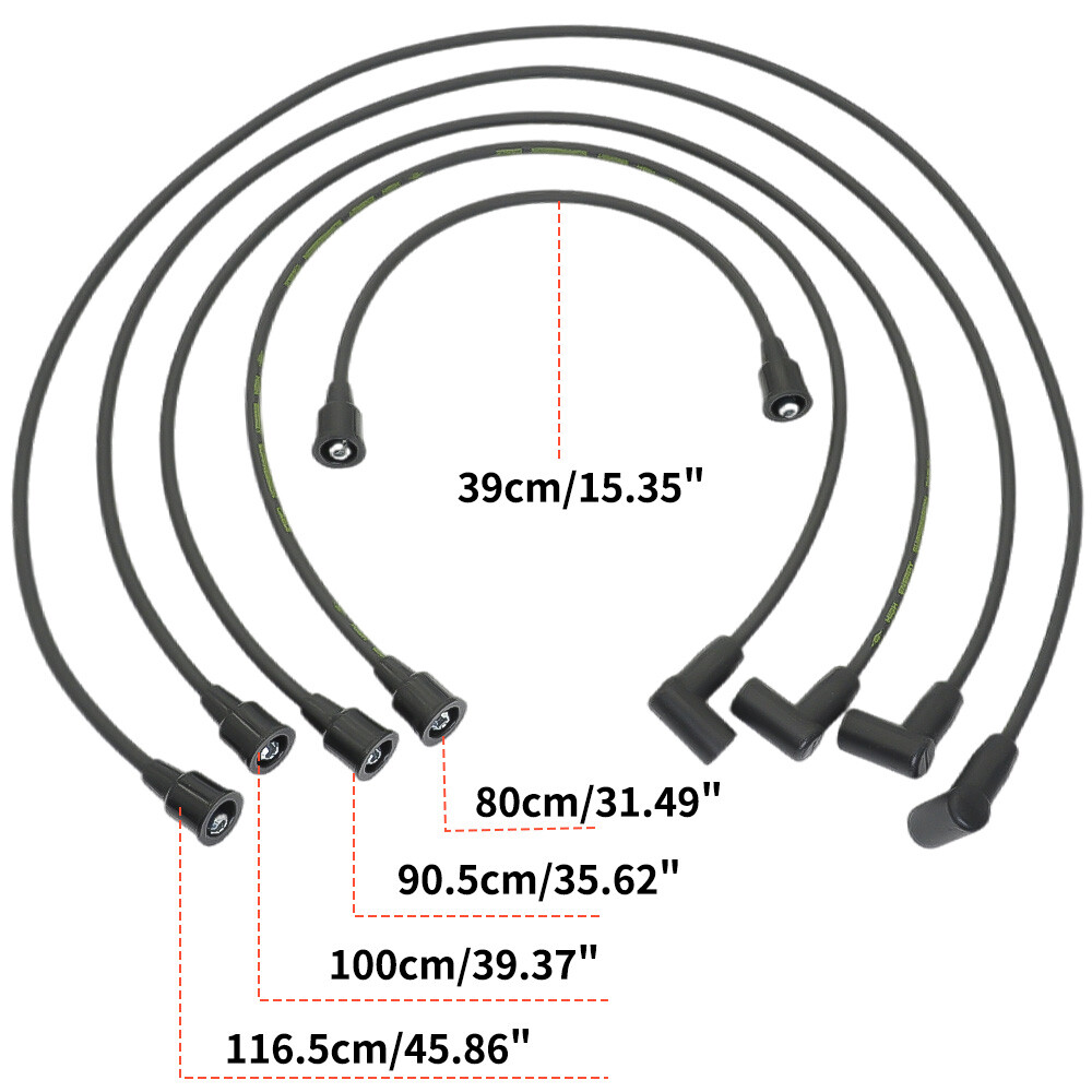 Spark Plug Wire Set For VH4D Engine Distributor Type W4-1770 Performance