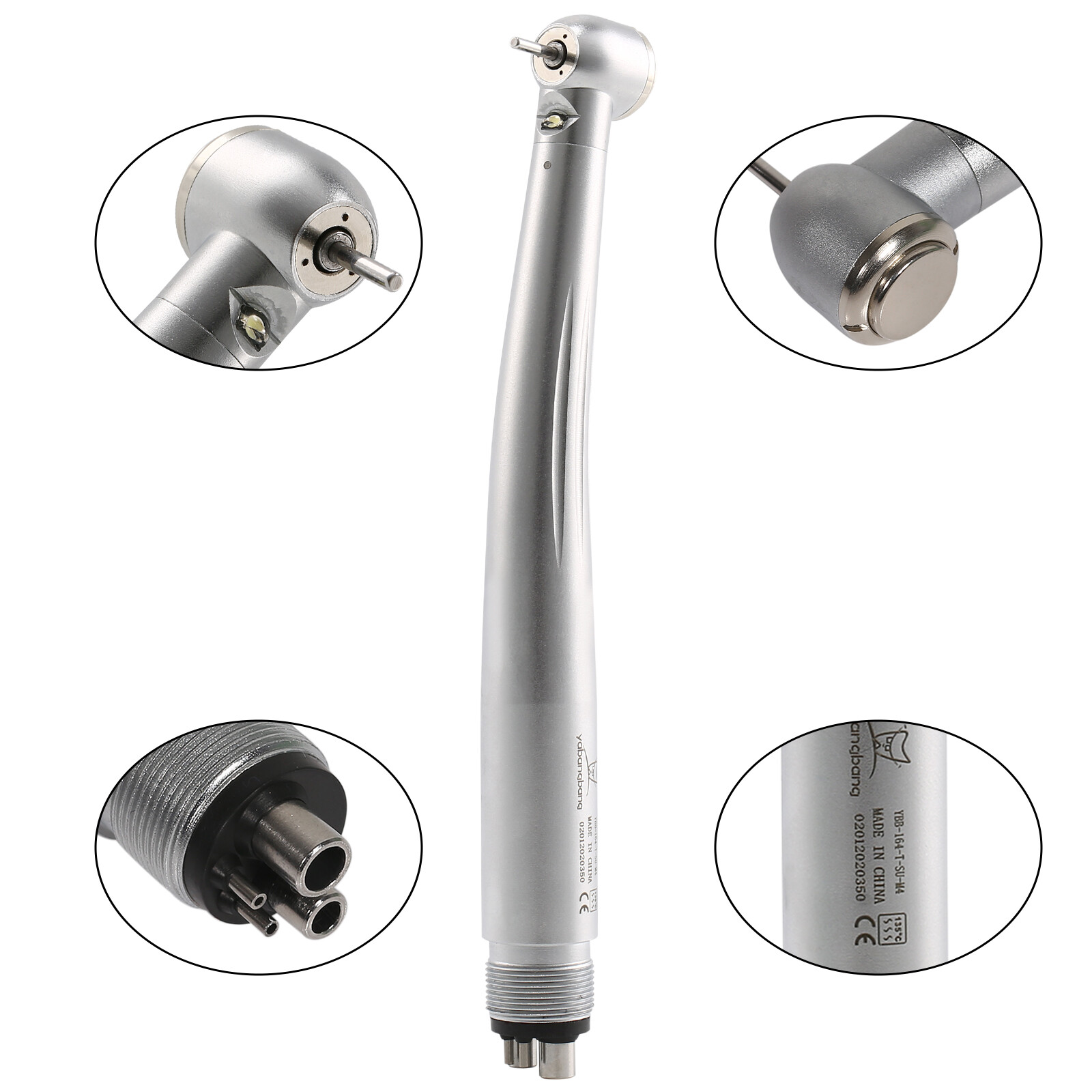 Yabangbang E-generator Dental LED Fiber Optic High Speed Handpiece 4 Holes YBM