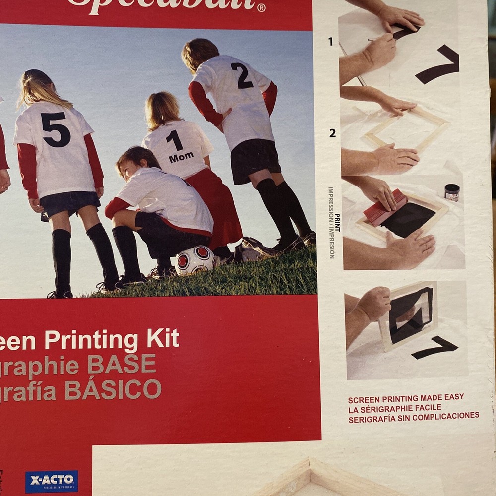 Speedball Basic Fabric Screen Printing Super Value Kit New