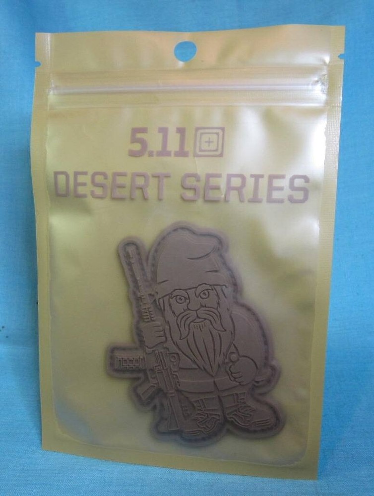 5.11 Tactical Garden Defender Tactical Gnome Dwarf Desert Patch Hook/Loop Back