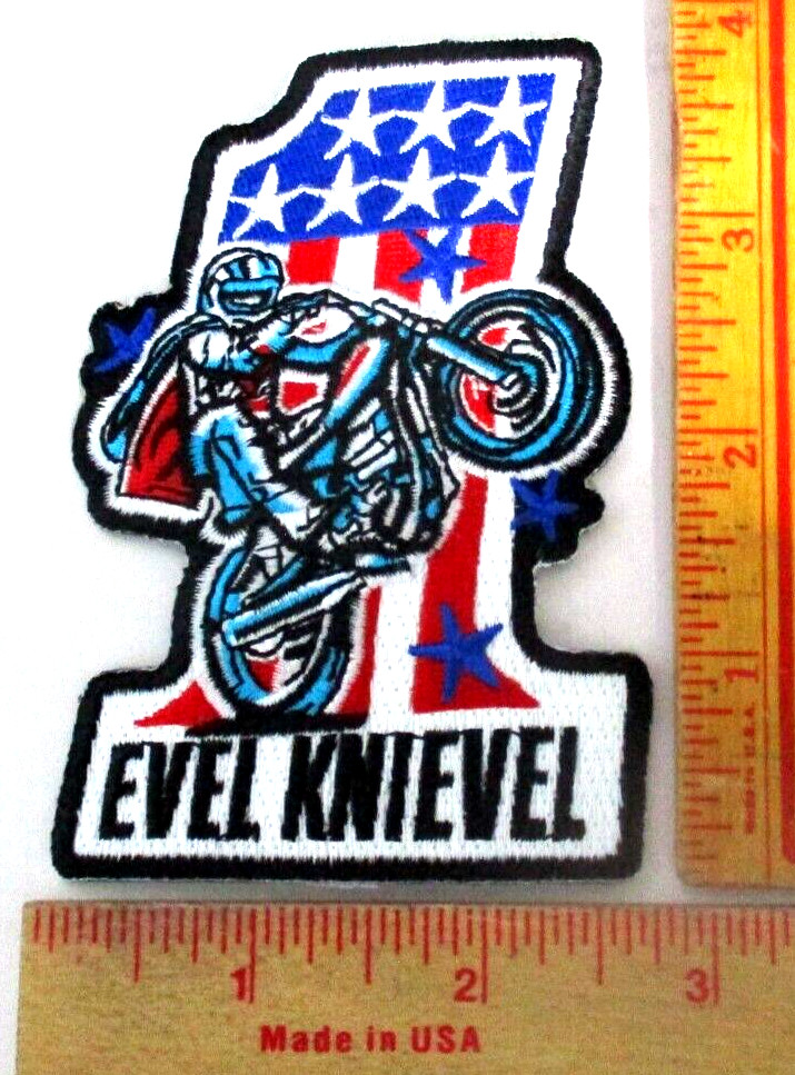 Evel Knievel patch vintage collectible old motorcycle memorabilia biker emblem