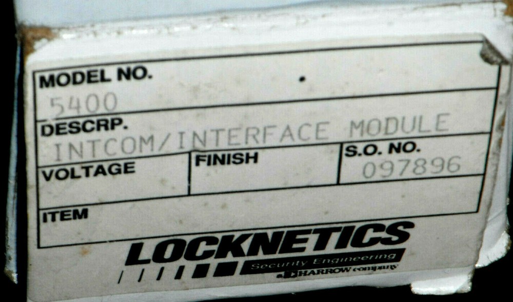Locknetics Intercom/Interface Module (NIB/Discontinued Item)
