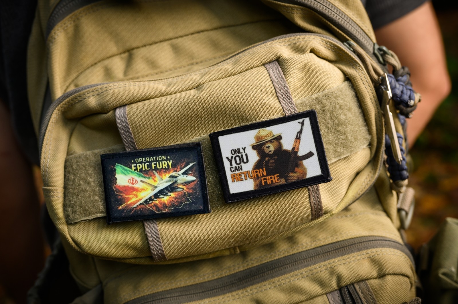 Operation Epic Fury Patriotic Morale Patch USA Israel UAE 2x3" tactical patch