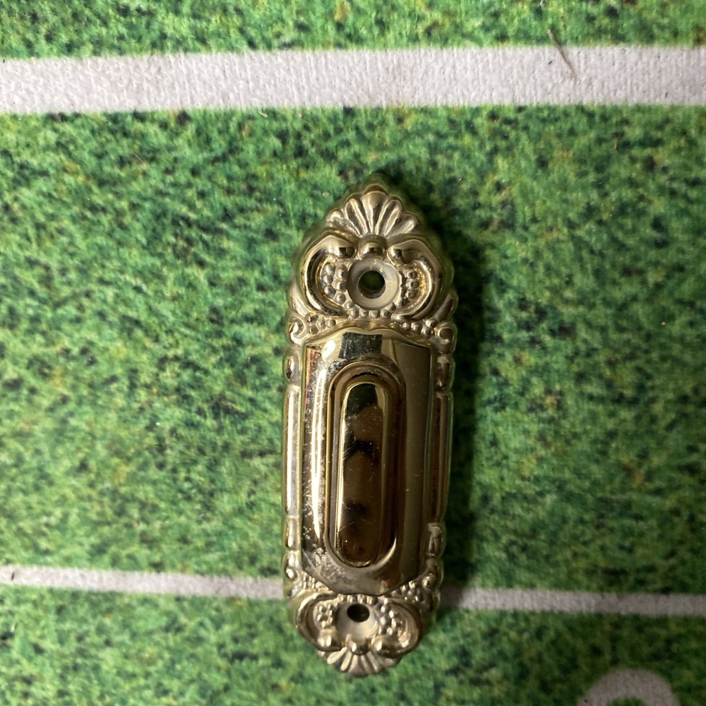 Vintage Brass Doorbell Pushing Push Button
