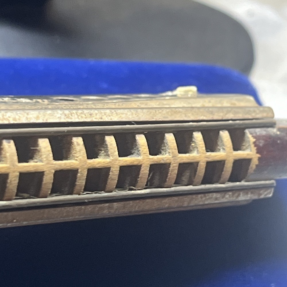 M Hohner's Best German Made Double Sided Harmonica Hammered Reeds