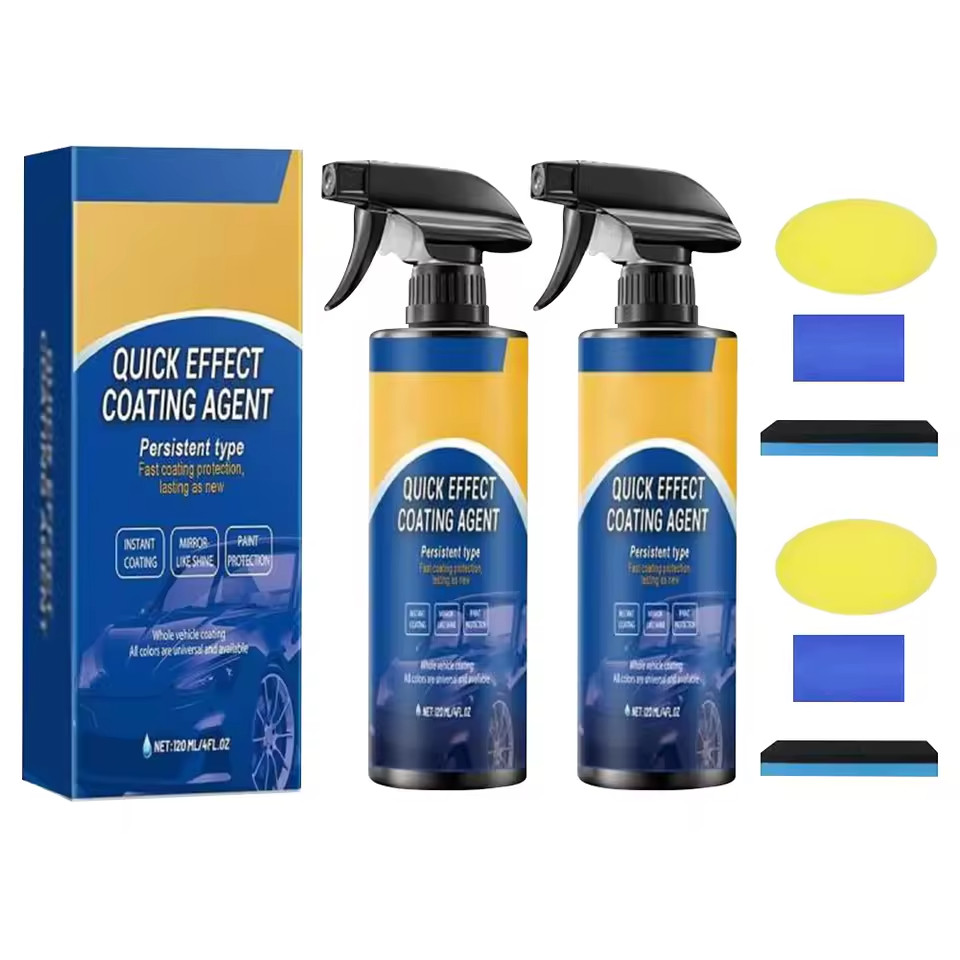 2pack Quick Effect Coating Agent,Advanced Ceramic Spray Coating,Multi-Functional