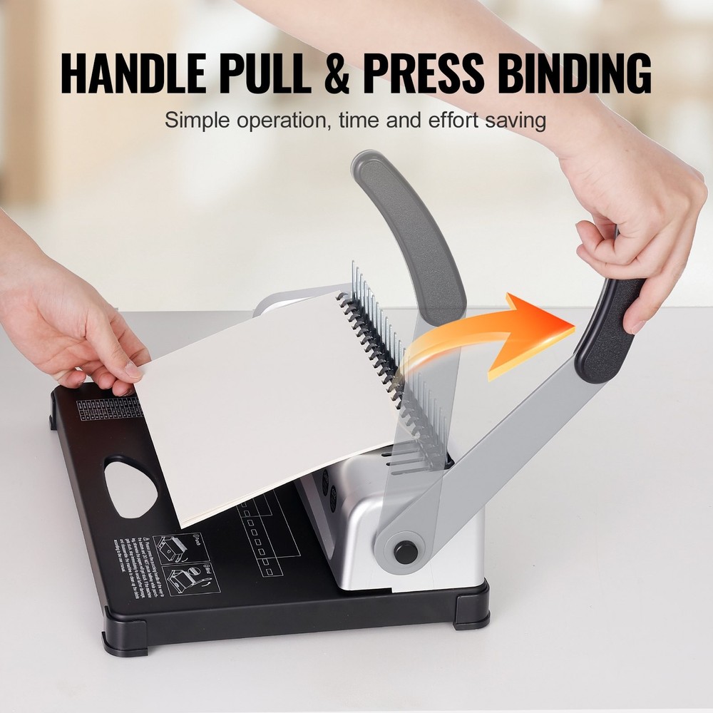 [New]Binding Machine, Comb Binding Machine 21-Holes Binding 450 Sheets, Book Bin