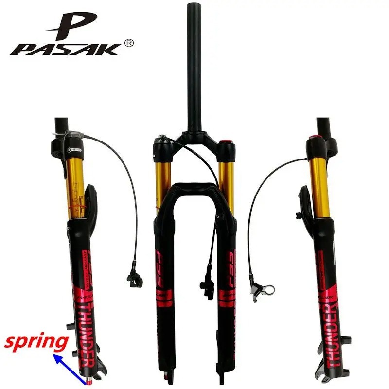 Mountain Bicycle Air Fork 27.5 29in Shoulder/Wire Control Damping Front Fork