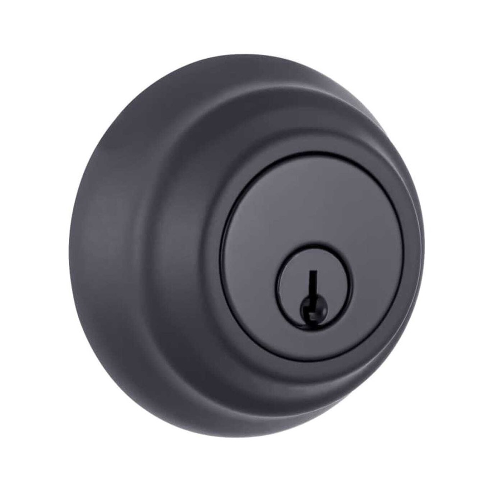Sure-Loc Solid Brass Single Cylinder Keyed Entry Deadbolt in Flat Black
