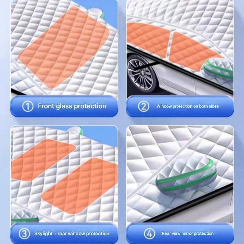 Snow Car Cover Waterproof All Weather Protection Anti-UV Rain Snow Anti Scratch