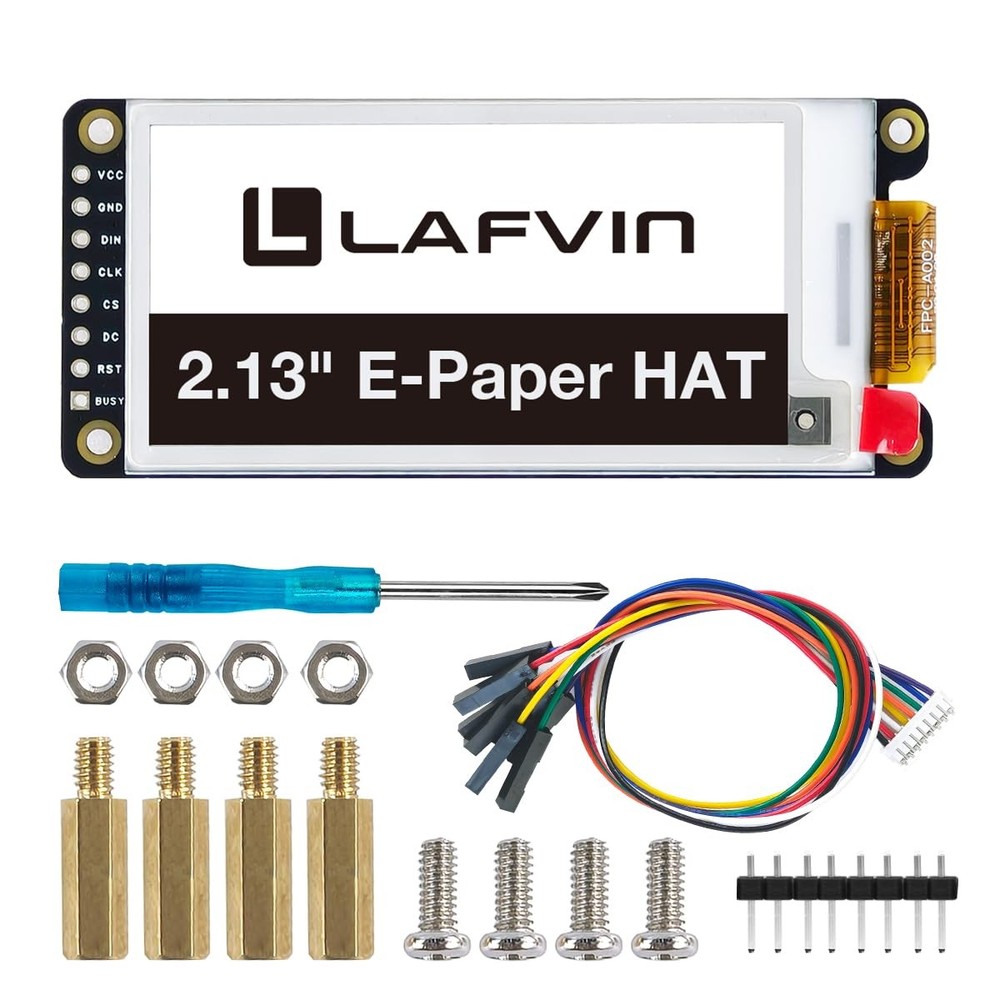 2.13inch E-Ink Paper HAT Display Module Electronic Whiteboard NVMe M.2 SSD PC...