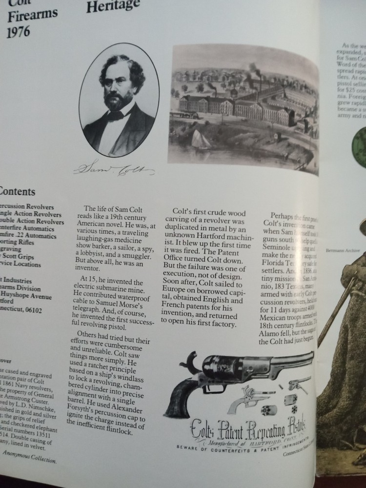 COLT FIREARMS 1976 19 PAGE COLOR CATALOG DRAGOON PEACEMAKER PYTHON 1851 NAVY