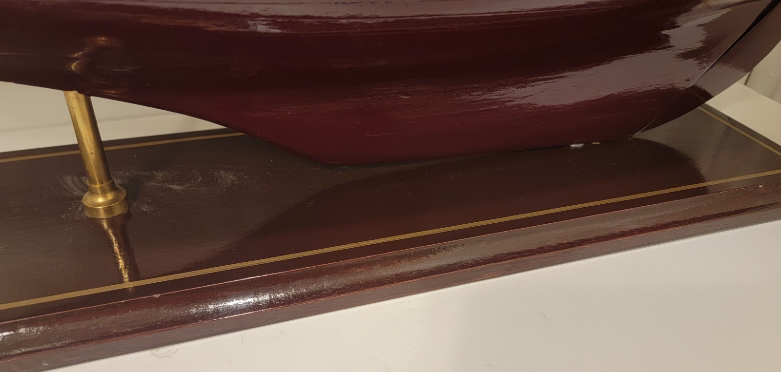 Vintage Meridian Vineyards Wine Store Display Wooden Sailboat Chardonnay LARGE