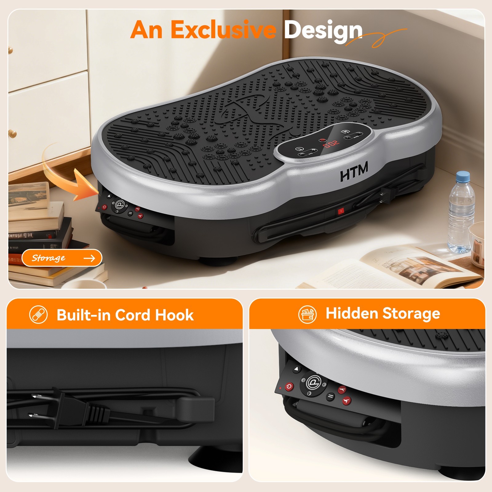 Vibration Plate Fitness Platform Exercise Machine Vibrating Shaking Full Body