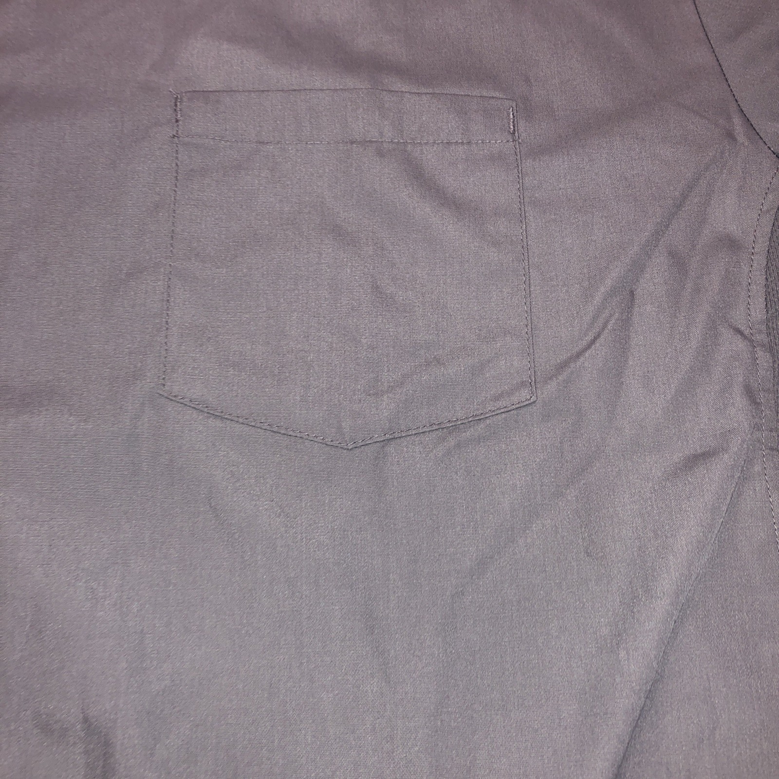 NWT Chef Works Shirt Mens 3X Gray Chef Shirt Button Up Strechy Ventalated Sides