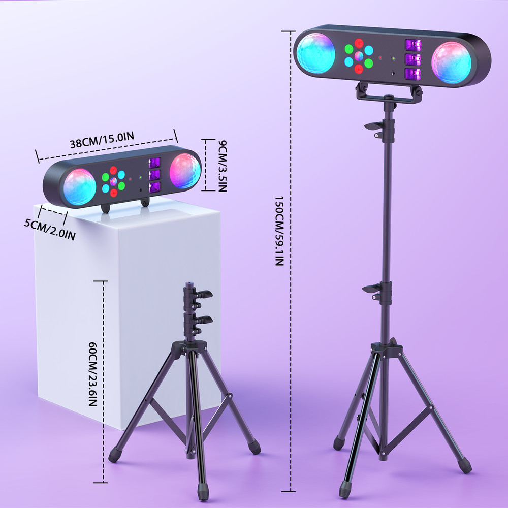 Multi Function Lighting Stand System with LED Laser Strobe UV for Bar Party