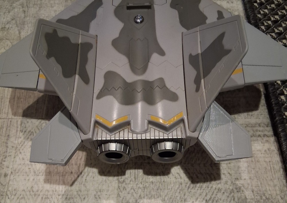 3D Printed Side Fins - GI Joe Thunderwing F-22