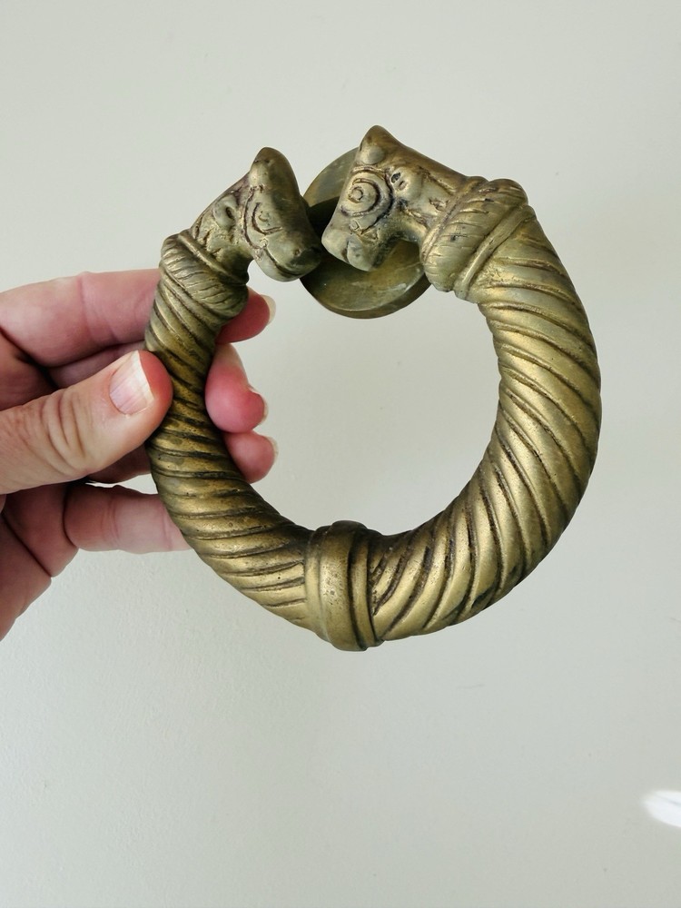 VTG Celtic Torc Door Knocker 5” Brassware Solid Brass