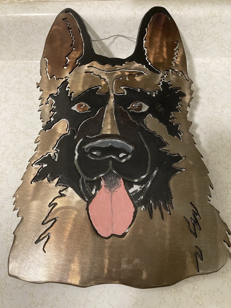 German Shepherd Metal Artwork