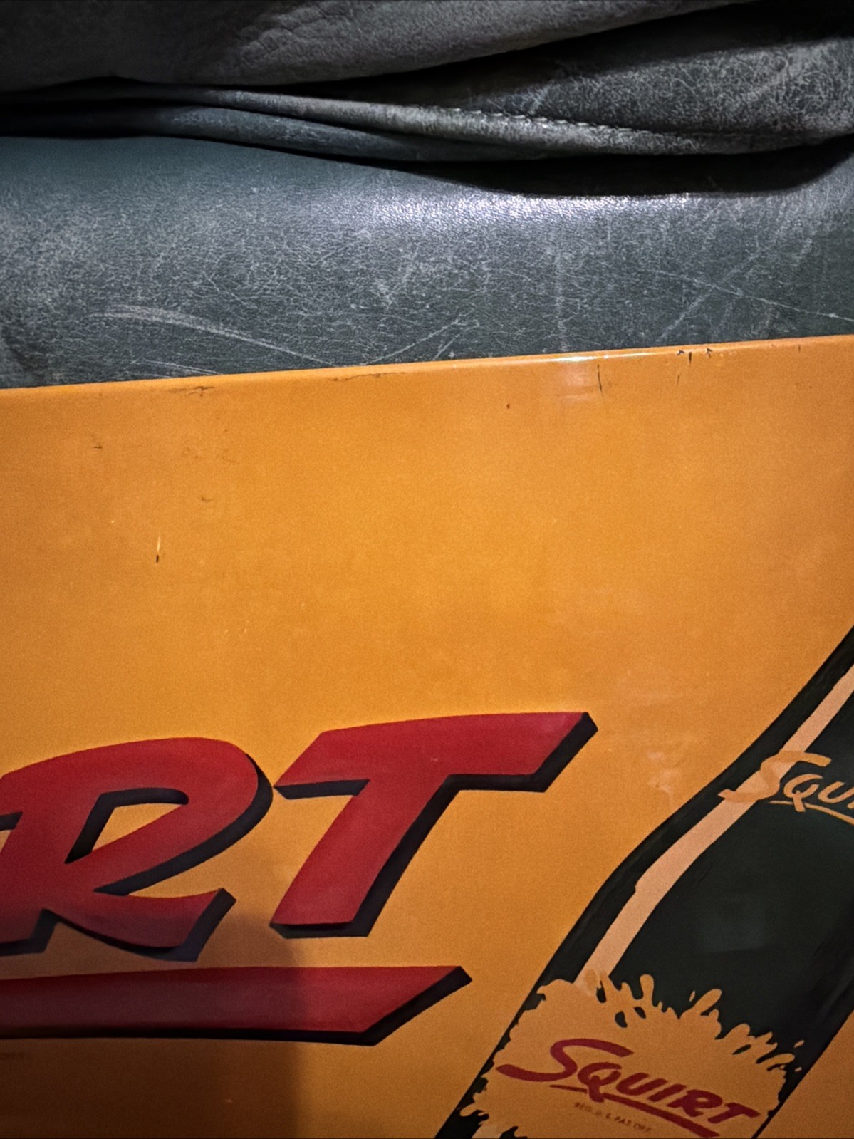 Original 1951 Squirt Soda Advertising Sign