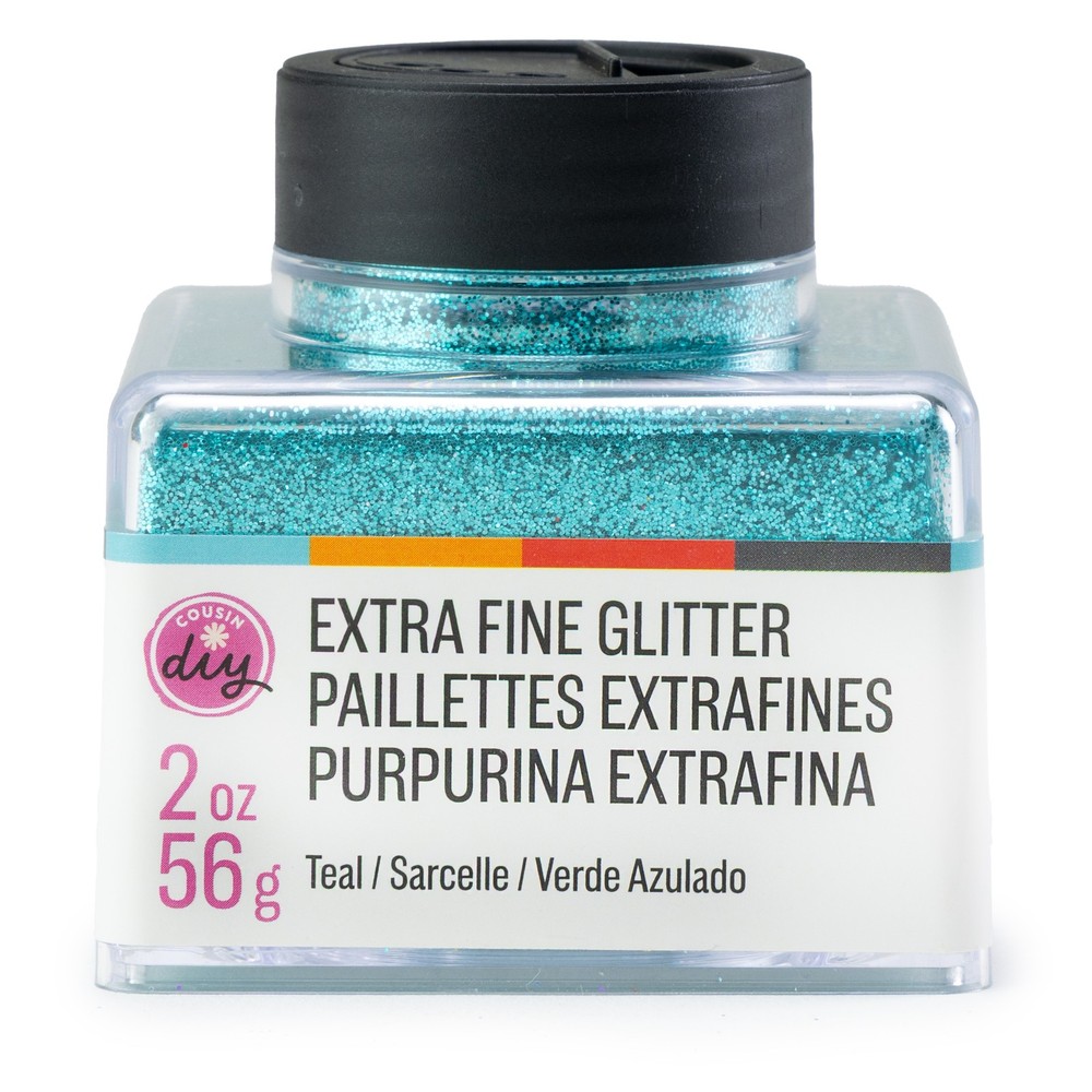 CousinDIY Glitter Stacker 2oz-Teal