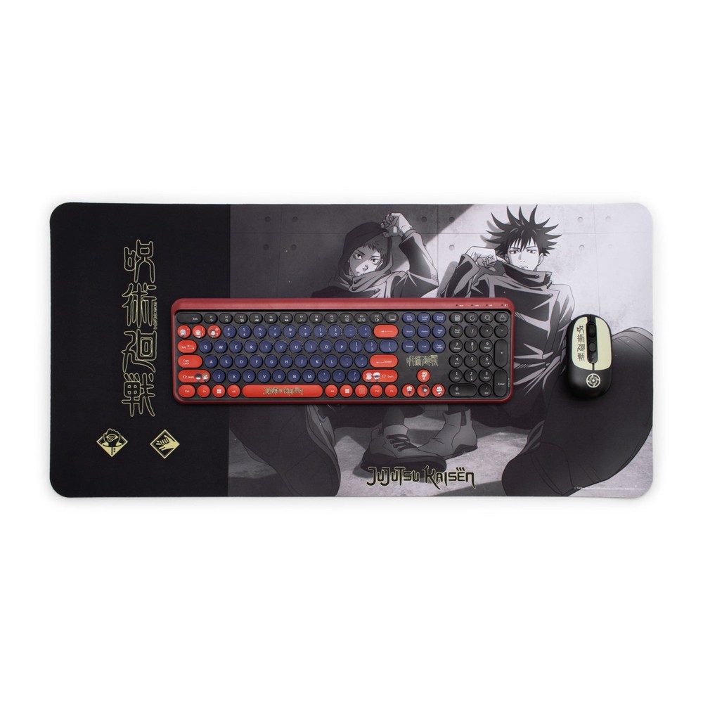 JuJuTsu Kaisen Megaset Wireless Computer Keyboard Mouse & Mat - Accessory Set™