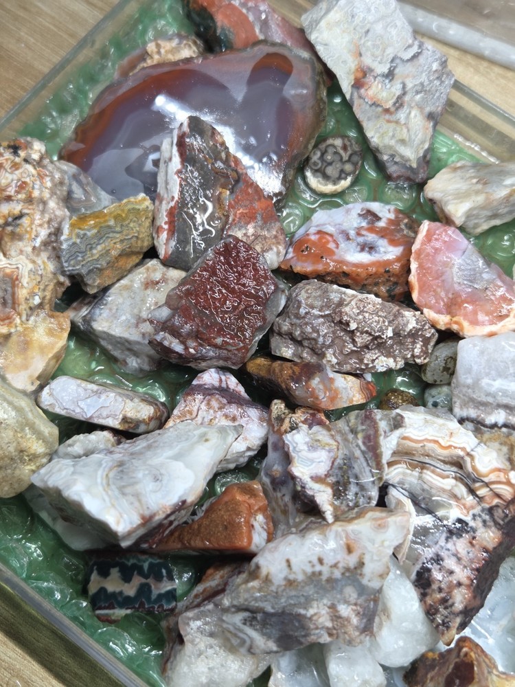 Mix Agate Rough 2 LB Lot - A5