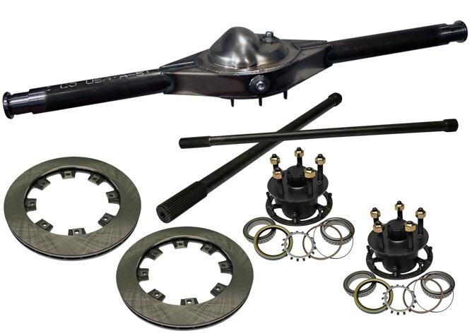 9 inch Ford Floater Housing kit 60" track width solid axles, 5x5 hubs and rotors
