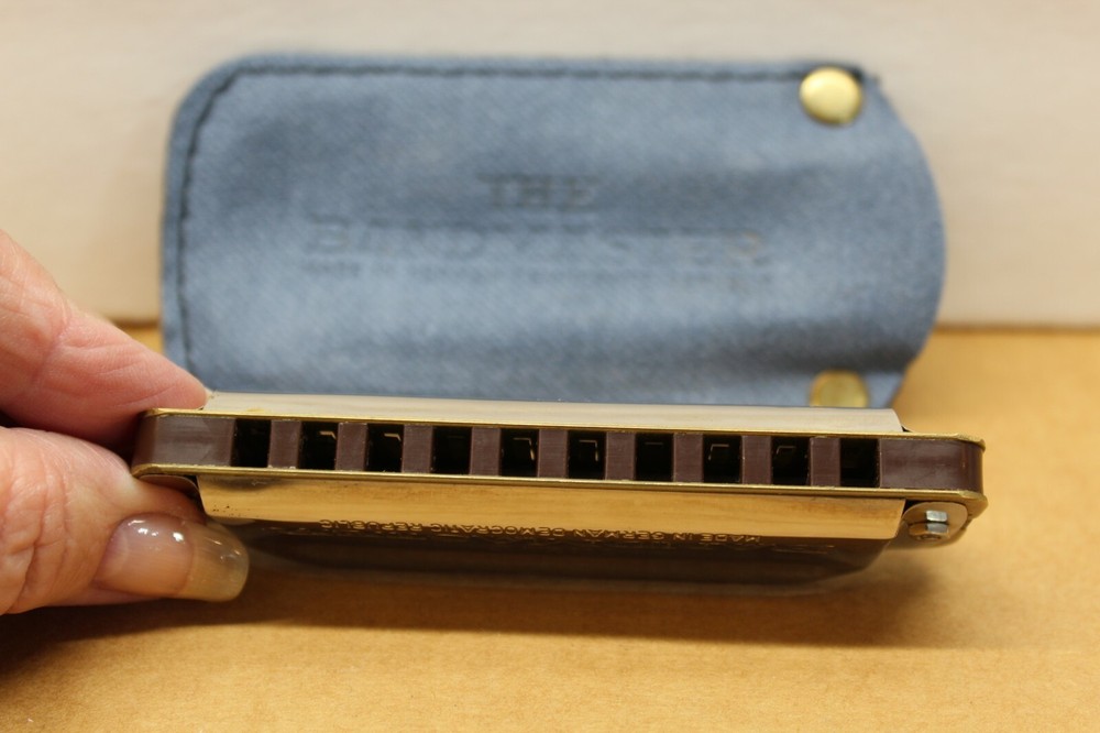 Vintage The Bandmaster Harmonica with Case Made in Germany