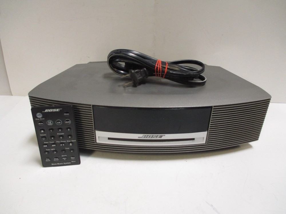 Bose Wave Music System silver w/  Remote control test working