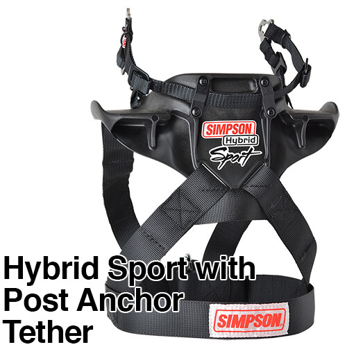 Simpson Racing HSMED11PAFIA Medium Size Racing Hybrid Sport Only Tether Kit