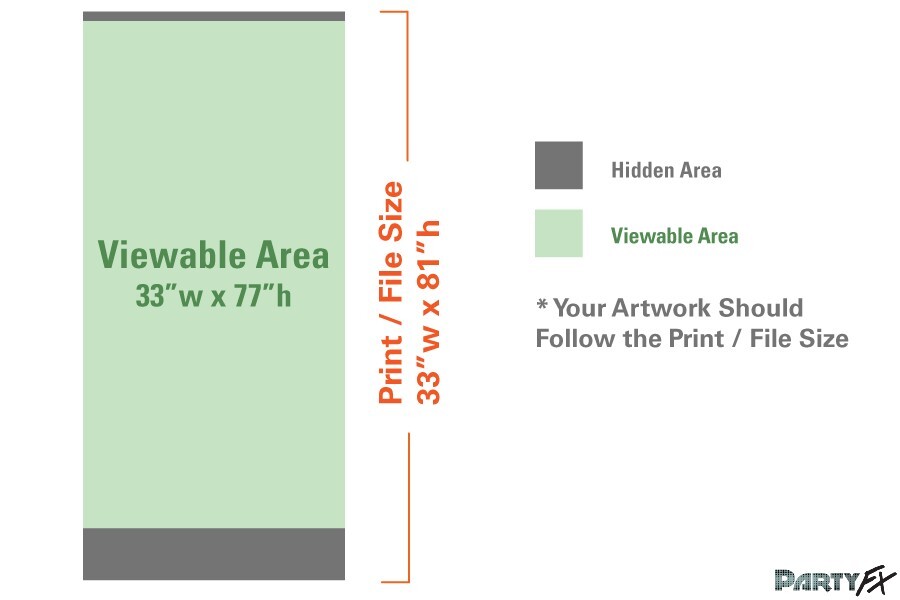 Customized Retractable Pull Up Banner Stand 33"