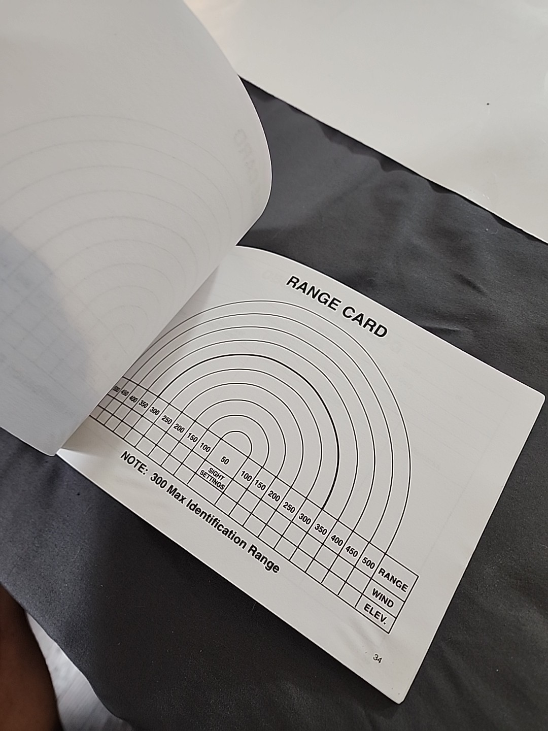 Department of Justice DOJ FBI Sniper Data DOPE book New 2-192 Rev 9-23-96