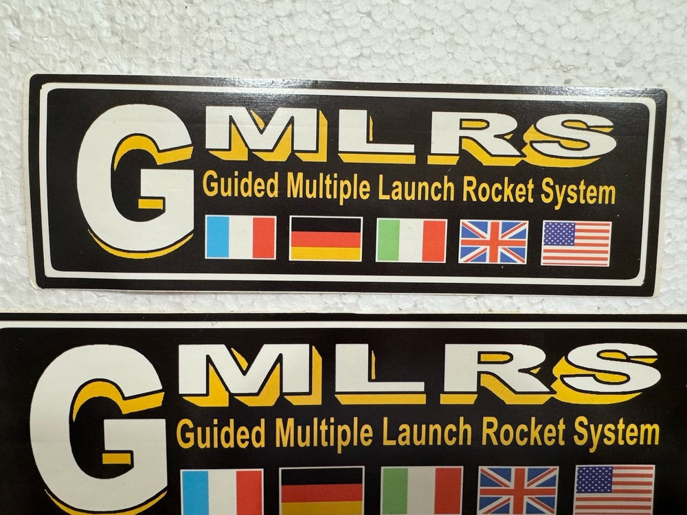 Lot Of 2 - Guided Multiple Launch Rocket System Stickers