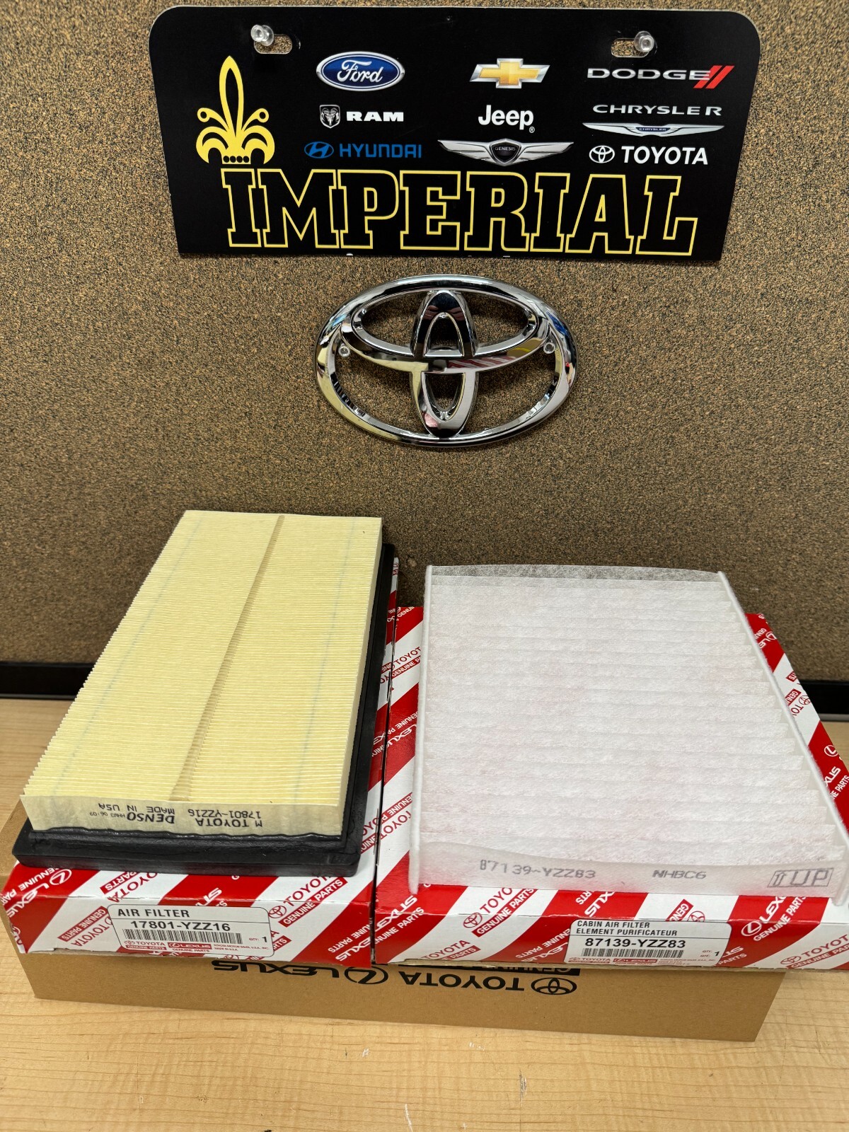 2019-2025 TOYOTA RAV4 2.5L HYBRID A25AFXS ENGINE AIR FILTER & CABIN AIR FILTER