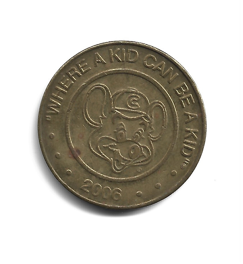 USA Tokens - Chuck E Cheese 2006 Game Token