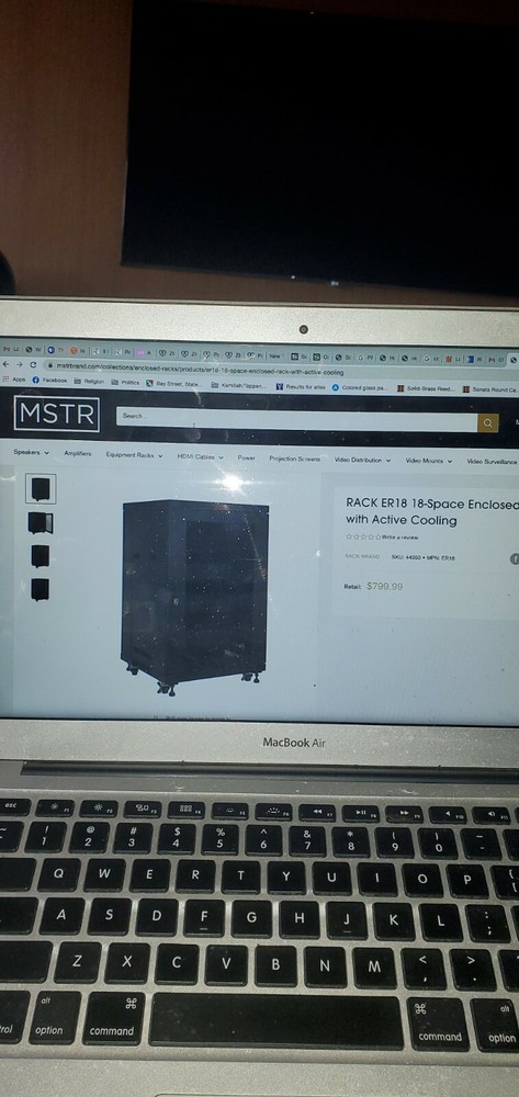 AUDIO RACK MSTR RACK ER18 SLIGHTLY USED
