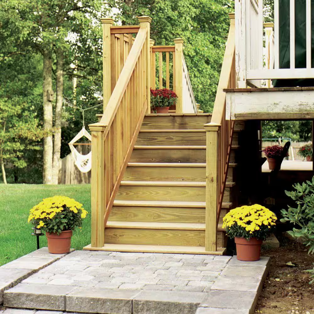 5-Step Ground Contact Pressure Treated Pine Stair Stringer