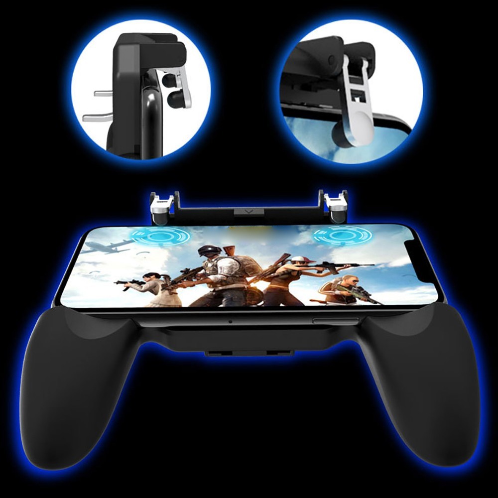 W10 Mobile Game Controller Gamepad Joystick Fire Trigger For PUBG Fortnite A