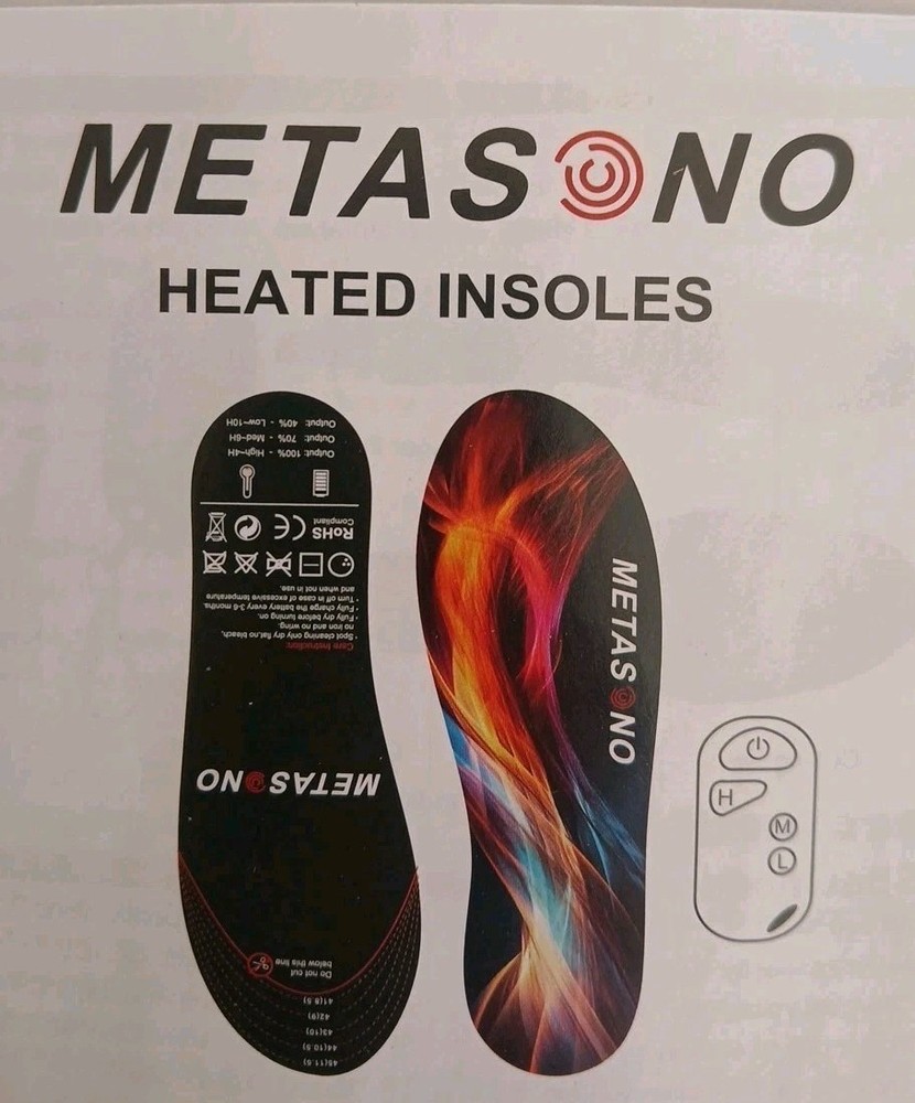 Heating Insoles Remote Control Size M-L Metasono