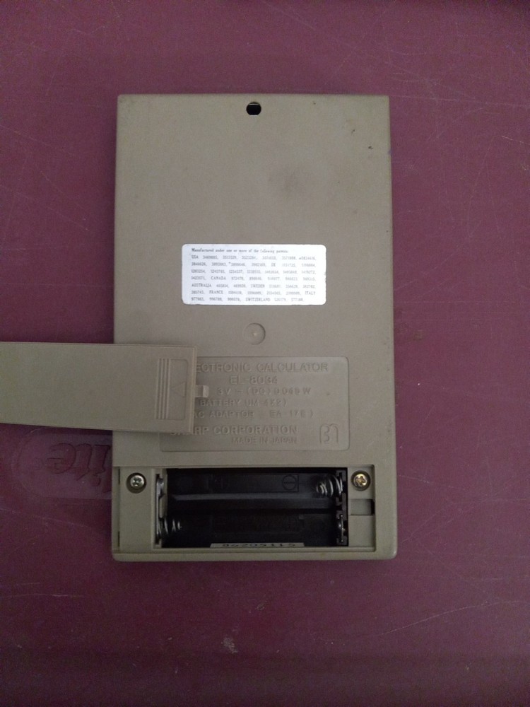 Sharp ELSI Mate EL-8034 Electronic Calculator