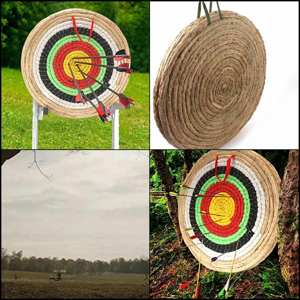 DOSTYLE Traditional Three Layer Solid Straw Round Archery Bow Targets Hunting