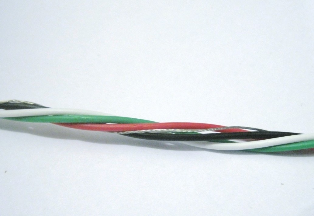 Guitar Circuit Hookup Wire, 15' Shielded, 4 Conductor BEST NOISE REDUCTION, 15ft