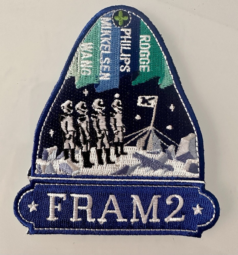 SpaceX FRAM 2 Dragon Commercial Mission Patch 3.5”