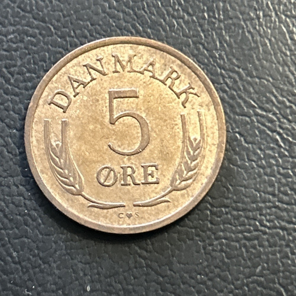 Coin 1968 5 Ore Denmark F62
