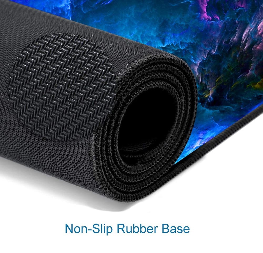 Gaming Mouse Pad, Large Non-Slip Rubber Base Mousepad, Keyboard Mouse Mat, De...